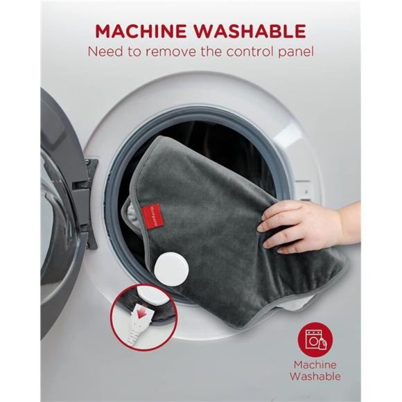 Upgraded Heating Pad for Back Pain Relief, Electric Heated Back Wrap with Strap - Picture 6 of 6